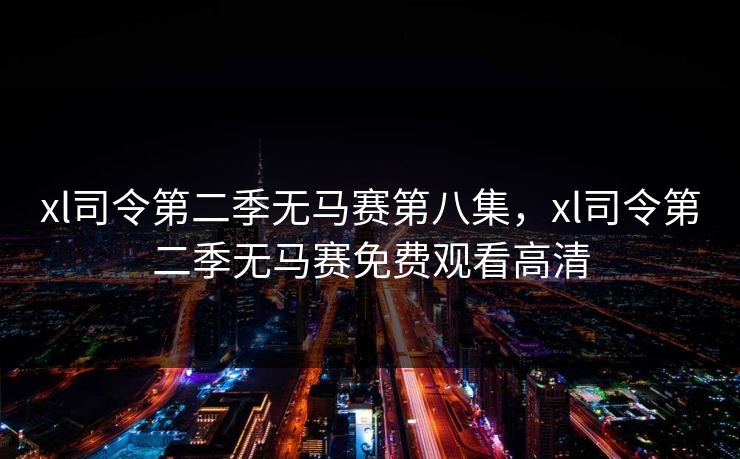 xl司令第二季无马赛第八集，xl司令第二季无马赛免费观看高清  第1张