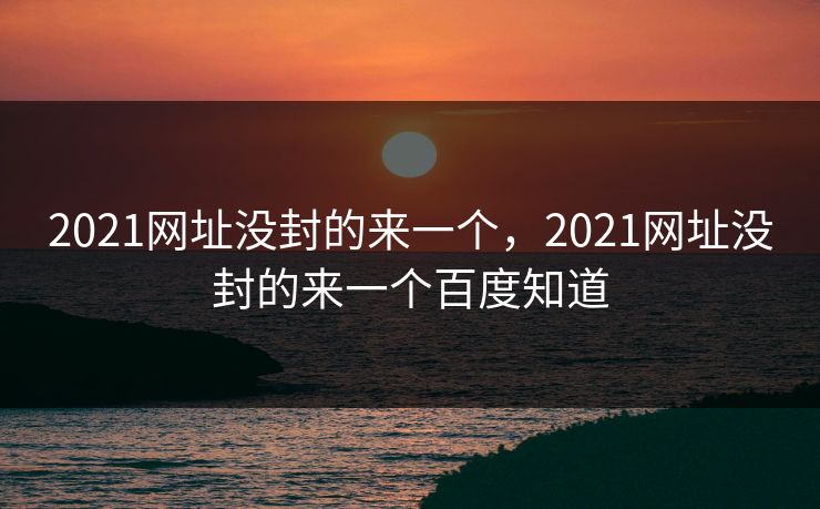 2021网址没封的来一个，2021网址没封的来一个百度知道